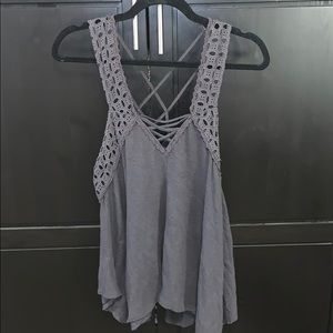 Free People Flowy open back tank